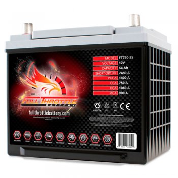 Akumulator Fullriver Throttle AGM FT750-25 12V 64Ah 750A L+