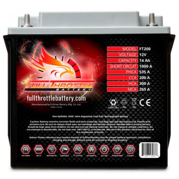 Akumulator Fullriver Throttle AGM FT200 12V 14Ah 200A YTX20L-BS