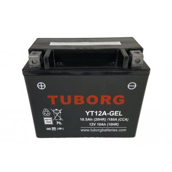 Akumulator Tuborg YT12A-GEL 10.5Ah 180A AGM