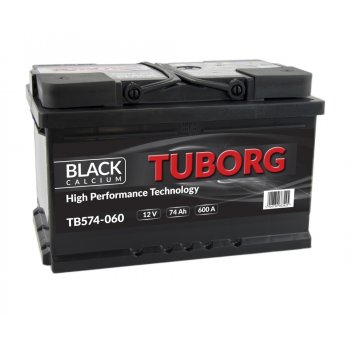 Tuborg Black 74Ah 600A TB574-060